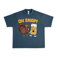 Midnight Navy oh snap thanksgiving cute turkey day Urban Heavy Tee - linhVisuals