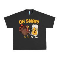 Pigment Black oh snap thanksgiving cute turkey day Urban Heavy Tee - linhVisuals
