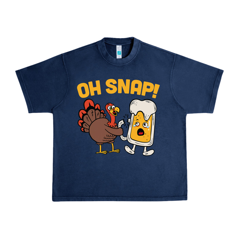 Oh Snap Thanksgiving Cute Turkey Day Urban Heavy Tee by linhVisuals | Teevron