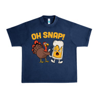 Navy oh snap thanksgiving cute turkey day Urban Heavy Tee - linhVisuals