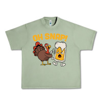 Oil Green oh snap thanksgiving cute turkey day Urban Heavy Tee - linhVisuals