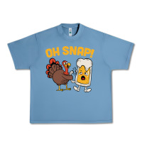 Pebble Blue oh snap thanksgiving cute turkey day Urban Heavy Tee - linhVisuals