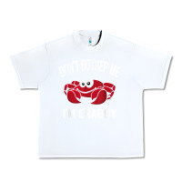 White don't bother me i'm crabby Urban Heavy Tee - linhVisuals