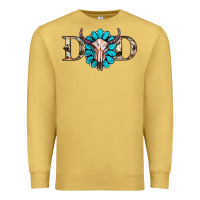 Antique Gold western dad with gemstone and skull Premium Sweatshirt - RanaPortraitStore
