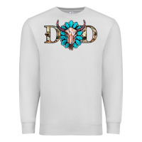 Dove Grey western dad with gemstone and skull Premium Sweatshirt - RanaPortraitStore