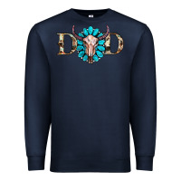 Navy western dad with gemstone and skull Premium Sweatshirt - RanaPortraitStore