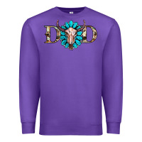 Purple western dad with gemstone and skull Premium Sweatshirt - RanaPortraitStore