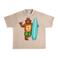 French Oak surfing premium Urban Heavy Tee - linhVisuals