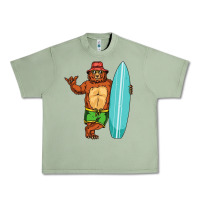 Oil Green surfing premium Urban Heavy Tee - linhVisuals