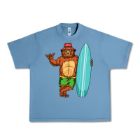 Pebble Blue surfing premium Urban Heavy Tee - linhVisuals