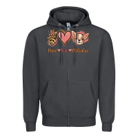 Smoke Peace Love Chihuahua Zipper Hoodie - Jasminsmagicworld