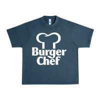 Midnight Navy vintage burger chef classic Urban Heavy Tee - linhVisuals