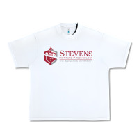 White Stevens Institute of Technology Urban Heavy Tee - linhVisuals