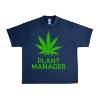Navy plant manager weed pot cannabis flippin sweet gear transparent copy Urban Heavy Tee - linhVisuals