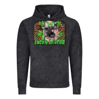 Vintage Black lucky heifer with glasses st patricks Vintage Hoodie - Artiststas