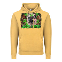 Vintage Mustard lucky heifer with glasses st patricks Vintage Hoodie - Artiststas
