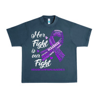 Midnight Navy hodgkins lymphoma awareness t  shirt hodgkin's lymphoma awareness her Urban Heavy Tee - linhVisuals