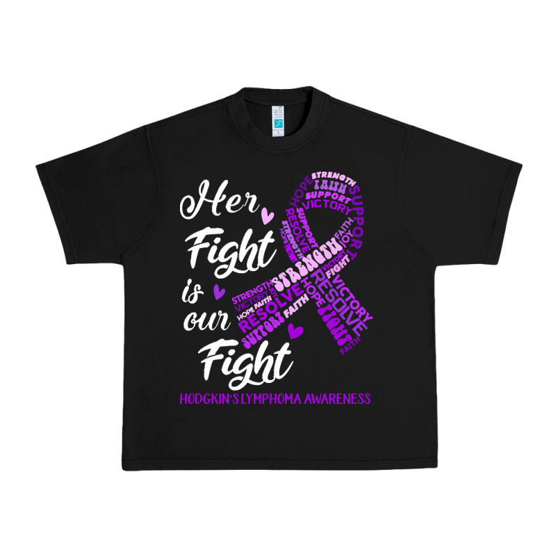 Hodgkins Lymphoma Awareness T  Shirt Hodgkin's Lymphoma Awareness Her Urban Heavy Tee by linhVisuals | Teevron