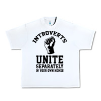 White introverts unite Urban Heavy Tee - linhVisuals
