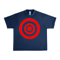 Navy bullseye target Urban Heavy Tee - linhVisuals