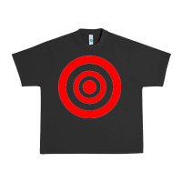 Pigment Black bullseye target Urban Heavy Tee - linhVisuals