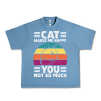 Pebble Blue Funny Cat Lover Sarcastic Cat Memes Urban Heavy Tee - linhVisuals
