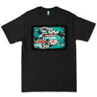 Black western serape cowhide turquoise glitter Premium Tee - FaDigitalArtStudio