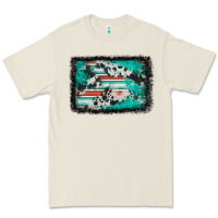 Bone western serape cowhide turquoise glitter Premium Tee - FaDigitalArtStudio