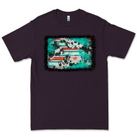 Plum western serape cowhide turquoise glitter Premium Tee - FaDigitalArtStudio