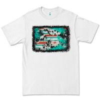 White western serape cowhide turquoise glitter Premium Tee - FaDigitalArtStudio
