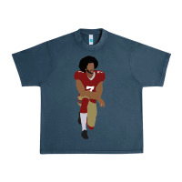 Midnight Navy colin kaepernick kneeling classic Urban Heavy Tee - linhVisuals