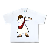White dabbing jesus christian dab dance Urban Heavy Tee - linhVisuals