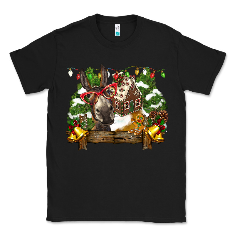 Christmas Donkey Candy House Classic Tee by BarkalooDesign | Teevron
