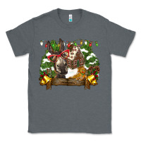 Charcoal Heather christmas donkey candy house Classic Tee - BarkalooDesign