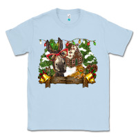 Dusty Blue christmas donkey candy house Classic Tee - BarkalooDesign