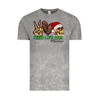 Cloud Rock Peace Love Rock Christmas Vintage Tee - CowhideDigitalArt