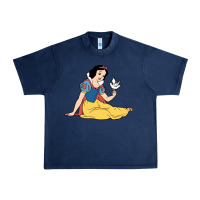 Navy snow white Urban Heavy Tee - linhVisuals
