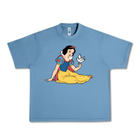 Pebble Blue snow white Urban Heavy Tee - linhVisuals