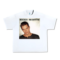 White ricky martin   ricky martin Urban Heavy Tee - linhVisuals