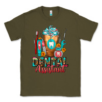 Army Green Dental Assistant Dentist Frappe Classic Tee - FaDigitalArtStudio