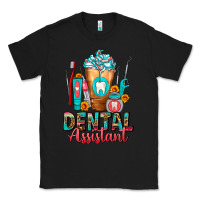 Black Dental Assistant Dentist Frappe Classic Tee - FaDigitalArtStudio