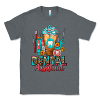 Charcoal Heather Dental Assistant Dentist Frappe Classic Tee - FaDigitalArtStudio
