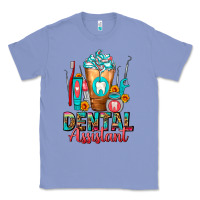 Colony Blue Dental Assistant Dentist Frappe Classic Tee - FaDigitalArtStudio