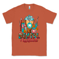 Copper Dental Assistant Dentist Frappe Classic Tee - FaDigitalArtStudio