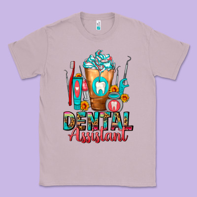 Dental Assistant Dentist Frappe Classic Tee Designed By Fadigitalartstudio