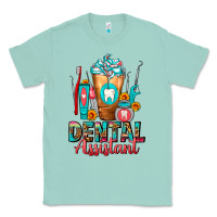 Seafoam Dental Assistant Dentist Frappe Classic Tee - FaDigitalArtStudio