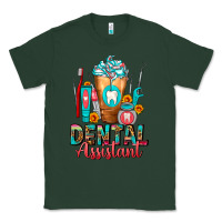 Sports Green Dental Assistant Dentist Frappe Classic Tee - FaDigitalArtStudio