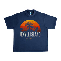 Navy jekyll island beach georgia ga palms vacation surf sundown tank top Urban Heavy Tee - linhVisuals
