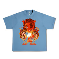 Pebble Blue set your heart ablaze Urban Heavy Tee - linhVisuals