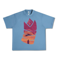 Pebble Blue Dune Sandworm Urban Heavy Tee - linhVisuals